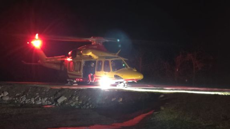 Nuova piazzola notturna per l'elisoccorso a Scopello